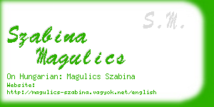 szabina magulics business card